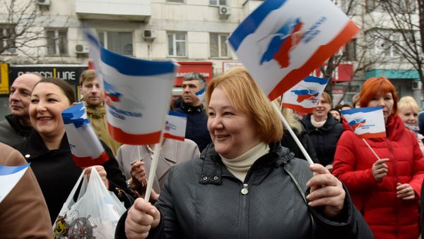 Праздничные мероприятия в Симферополе, посвященные третьей годовщине Крымской весны