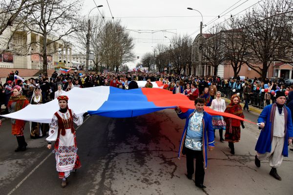 Праздничные мероприятия в Симферополе, посвященные третьей годовщине Крымской весны