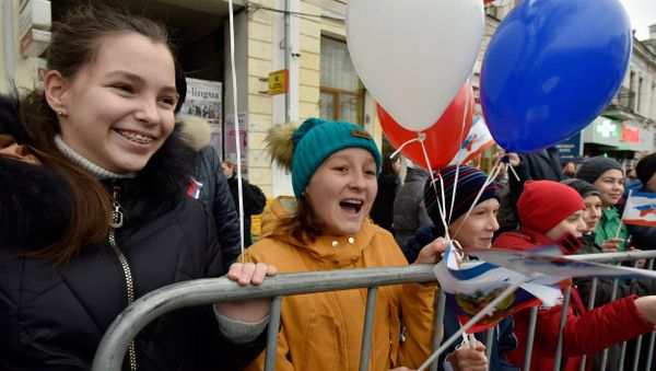 Праздничные мероприятия в Симферополе, посвященные третьей годовщине Крымской весны. Праздничные мероприятия в Симферополе, посвященные третьей годовщине Крымской весны.