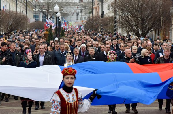Праздничные мероприятия в Симферополе, посвященные третьей годовщине Крымской весны
