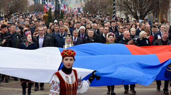 Праздничные мероприятия в Симферополе, посвященные третьей годовщине Крымской весны