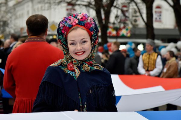 Праздничные мероприятия в Симферополе, посвященные третьей годовщине Крымской весны.