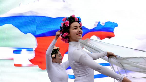 Праздничные мероприятия в Симферополе, посвященные третьей годовщине Крымской весны