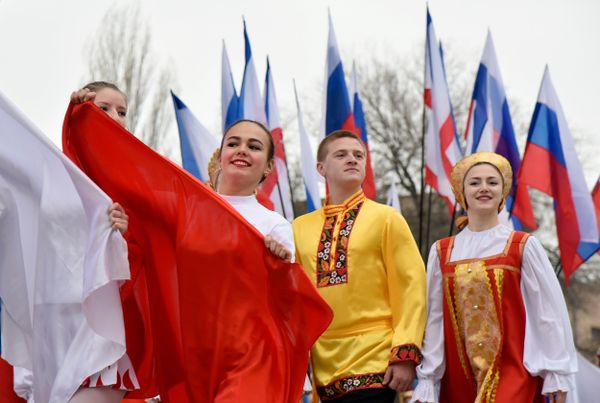 Праздничные мероприятия в Симферополе, посвященные третьей годовщине Крымской весны