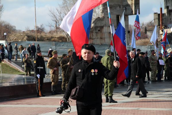 В Севастополе состоялся митинг в честь третьей годовщины воссоединения Крыма с Россией 