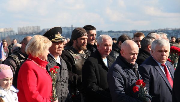 В Севастополе состоялся митинг в честь третьей годовщины воссоединения Крыма с Россией