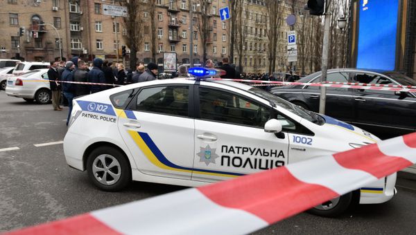 Полиция на месте преступления в Киеве