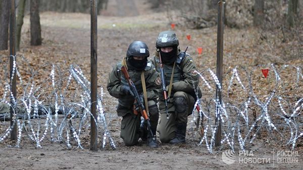 Военнослужащие Нацгвардии Украины во время обучения по методике НАТО