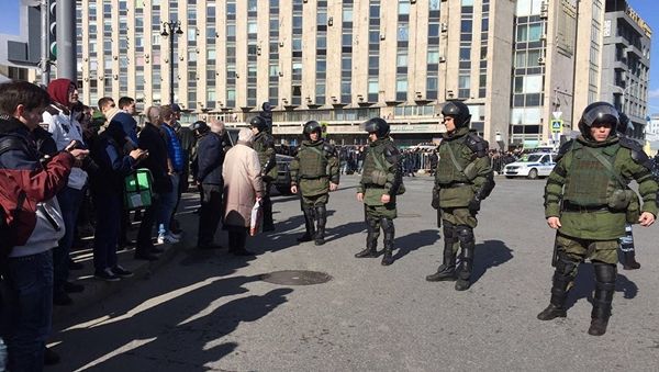 Несанкционированная акция в центре Москвы 26.03.2017 Несанкционированная акция в центре Москвы 26.03.2017