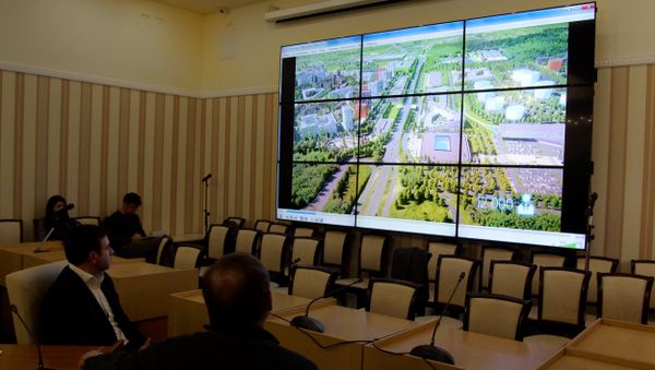Рабочее совещание, в рамках которого презентовали проект планировки территории массива Крымская роза г. Симферополь.