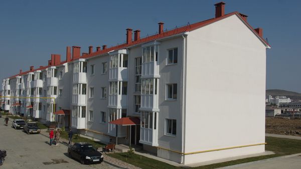 Новые дома для переселенцев из зоны строительства моста через Керченский пролив