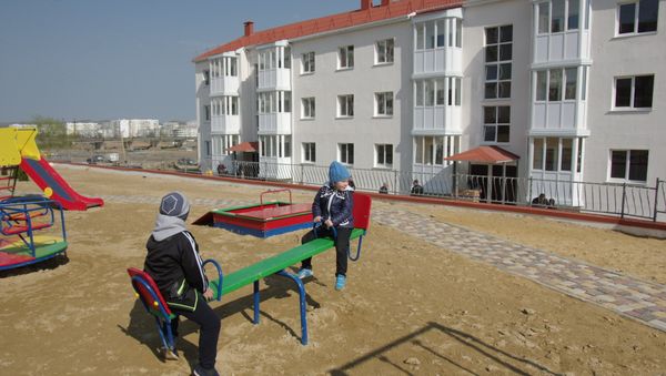Новые дома для переселенцев из зоны строительства моста через Керченский пролив