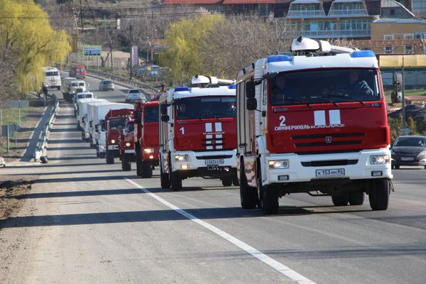 Учения МЧС по тушению условного лесного пожара, площадью 4 га