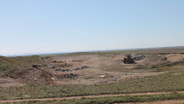 Уборка несанкционированной свалки  в с. Лекарственное Симферопольского района