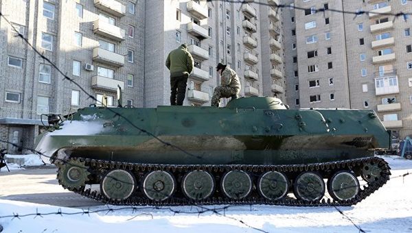 Бронемашина ВСУ в Донбассе. Архивное фото