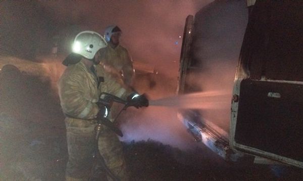 В селе Почтовое Бахчисарайского района сгорела газель В селе Почтовое Бахчисарайского района сгорела газель