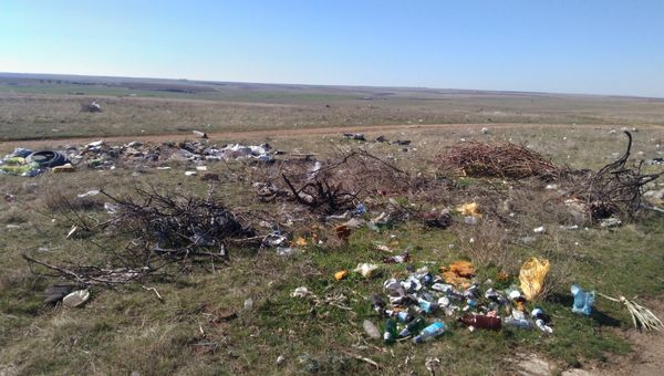Свалка в селе Калиновка Черноморского района