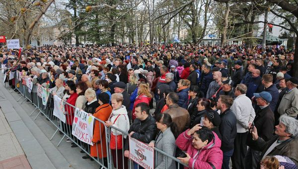Митинг Вместе против террора в Симферополе