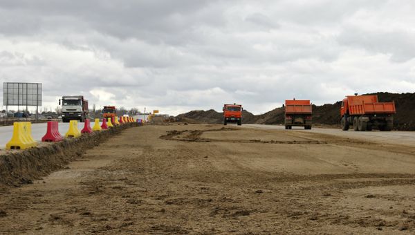 Строительство автоподходов к транспортному переходу через Керченский пролив