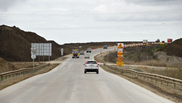 Строительство автоподходов к транспортному переходу через Керченский пролив