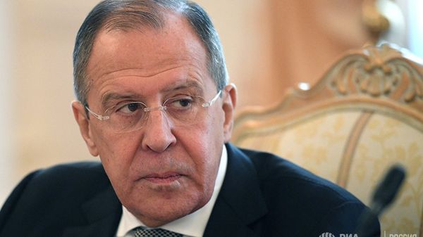 Министр иностранных дел РФ Сергей Лавров во время переговоров в Москве с Государственным сектретарем США Рексом Тиллерсоном. 12 апреля 2017