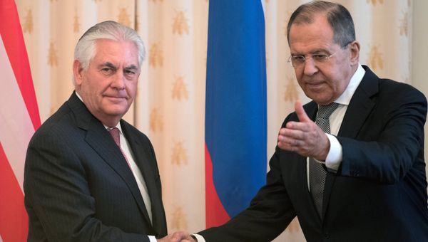 Переговоры министра иностранных дел РФ С. Лаврова и госсекретаря США Р. Тиллерсона