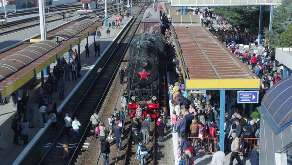 В Симферополь прибыл Поезд Победы