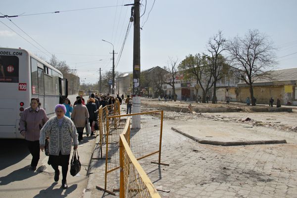 Центральный рынок Симферополя после сноса незаконных торговых объектов