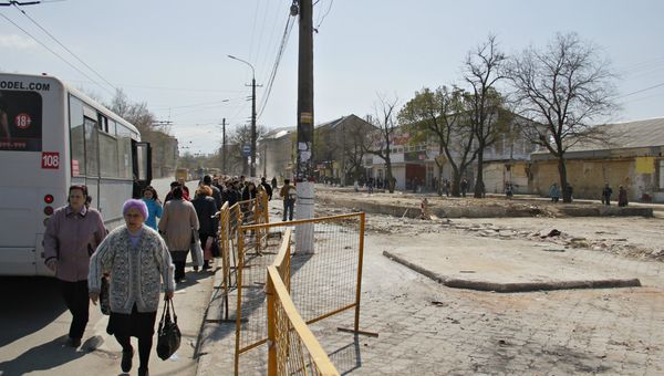 Центральный рынок Симферополя после сноса незаконных торговых объектов