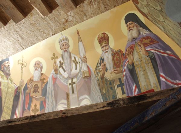 Роспись купола Свято-Александро-Невского кафедрального собора в Симферополе