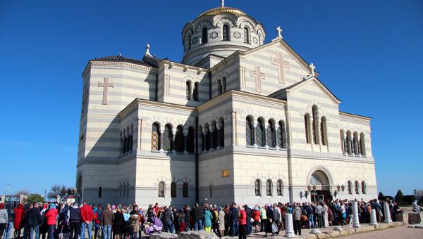 Празднование Пасхи на территории заповедника Херсонес Таврический