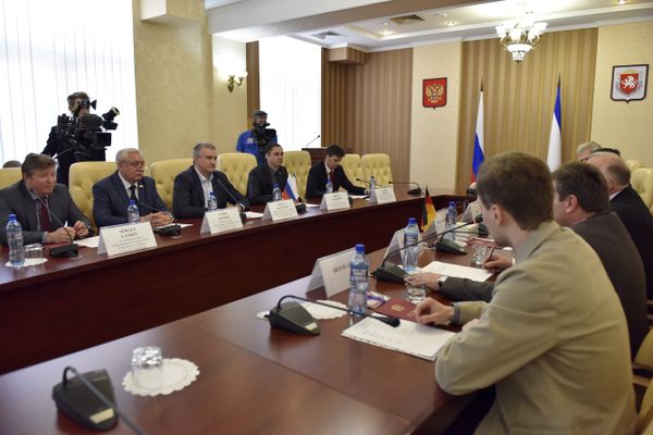 Встреча руководства Республики Крым с делегацией немецких политиков, бизнесменов и журналистов