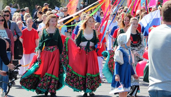 Первомайская демонстрация в Севастополе. 2017 год