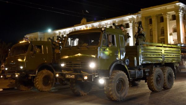 Репетиция парада Победы в Симферополе