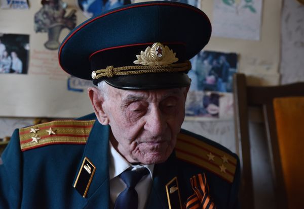 Ветеран Великой Отечественной войны, гвардии полковник Василий Галыгин