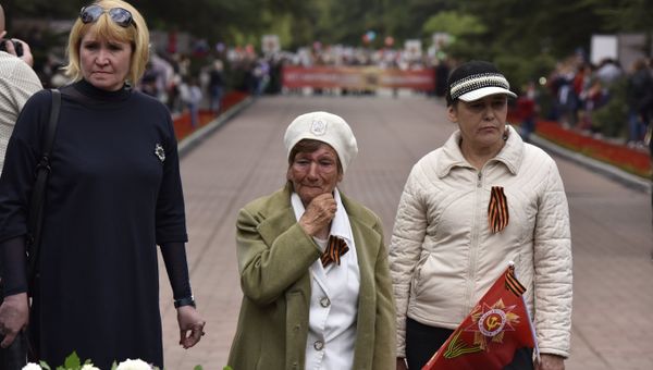 Шествие Бессмертного полка в Симферополе