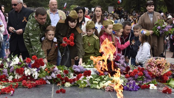 Шествие Бессмертного полка в Симферополе