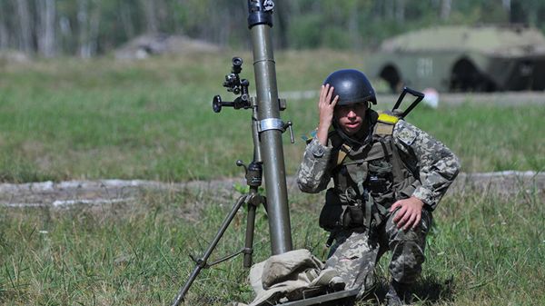 Учения пограничных войск во Львовской области Украины