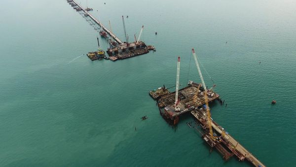 Строительство моста через Керченский пролив
