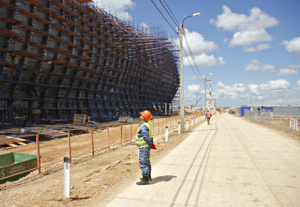 Строительство аэровокзального комплекса в аэропорту Симферополь Строительство аэровокзального комплекса в аэропорту Симферополь