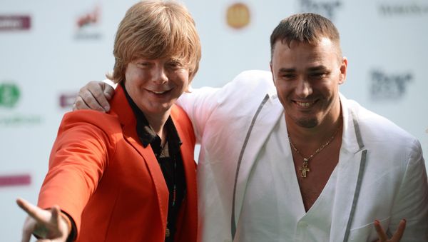 Солисты группы Иванушки International Андрей Григорьев-Апполонов и Кирилл Андреев Солисты группы Иванушки International Андрей Григорьев-Апполонов и Кирилл Андреев