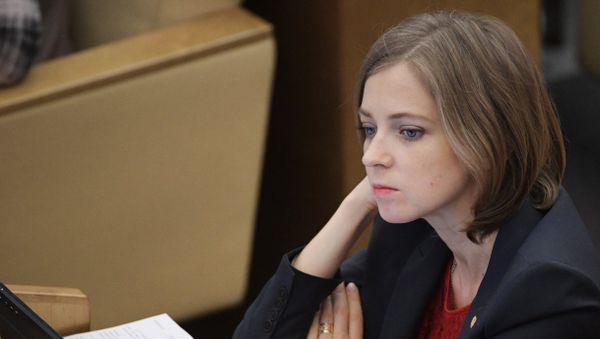 Заместитель председателя комитета Государственной Думы РФ по безопасности и противодействию коррупции Наталья Поклонская на пленарном заседании Государственной Думы РФ