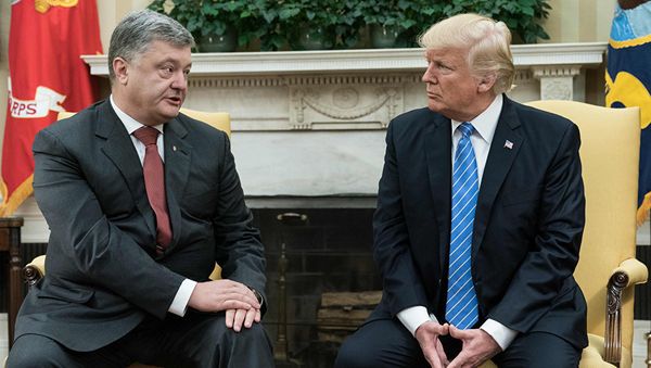 Встреча президента США Дональда Трампа и президента Украины Петра Порошенко в Белом доме Встреча президента США Дональда Трампа и президента Украины Петра Порошенко в Белом доме