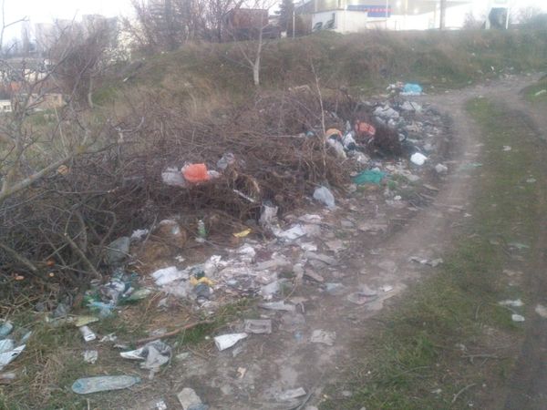  Мусорная свалка на ул. Ломоносова в Симферополе 