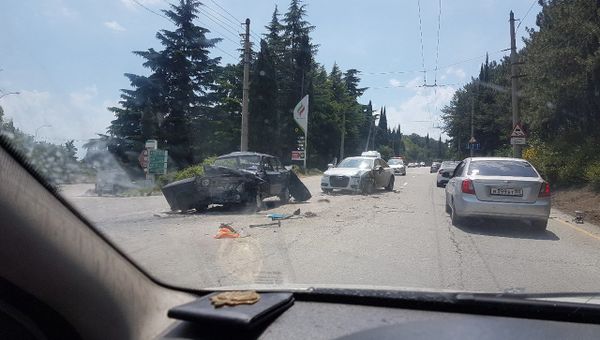 Тройное ДТП в Гурзуфе