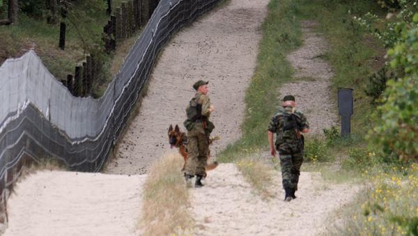 Пограничная служба на заставе Нормельн на полуострове Балтийская коса