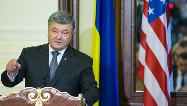 Президент Украины Петр Порошенко во время совместной пресс-конференции в Киеве. 9 июля 2017