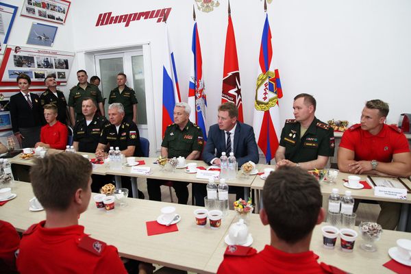 Встреча с представителями Регионального отделения Всероссийского детско-юношеского военно-патриотического общественного движения Юнармия в Севастополе