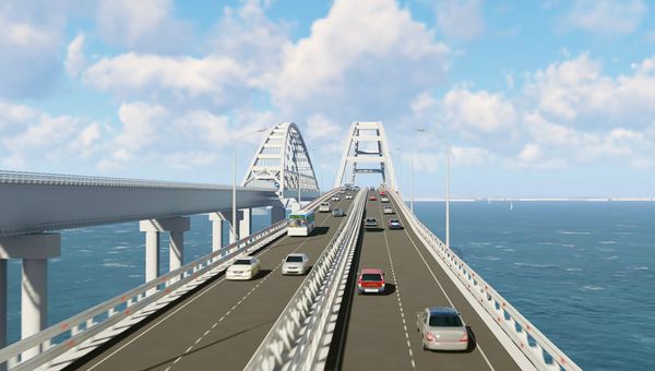 3D-визуализации моста через Керченский пролив