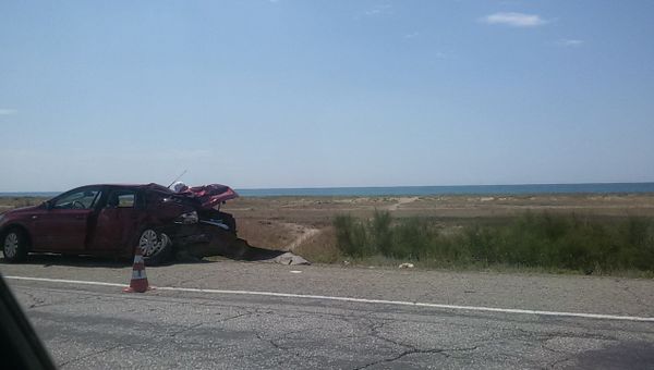 ДТП на трассе Саки-Евпатория ДТП на трассе Саки-Евпатория